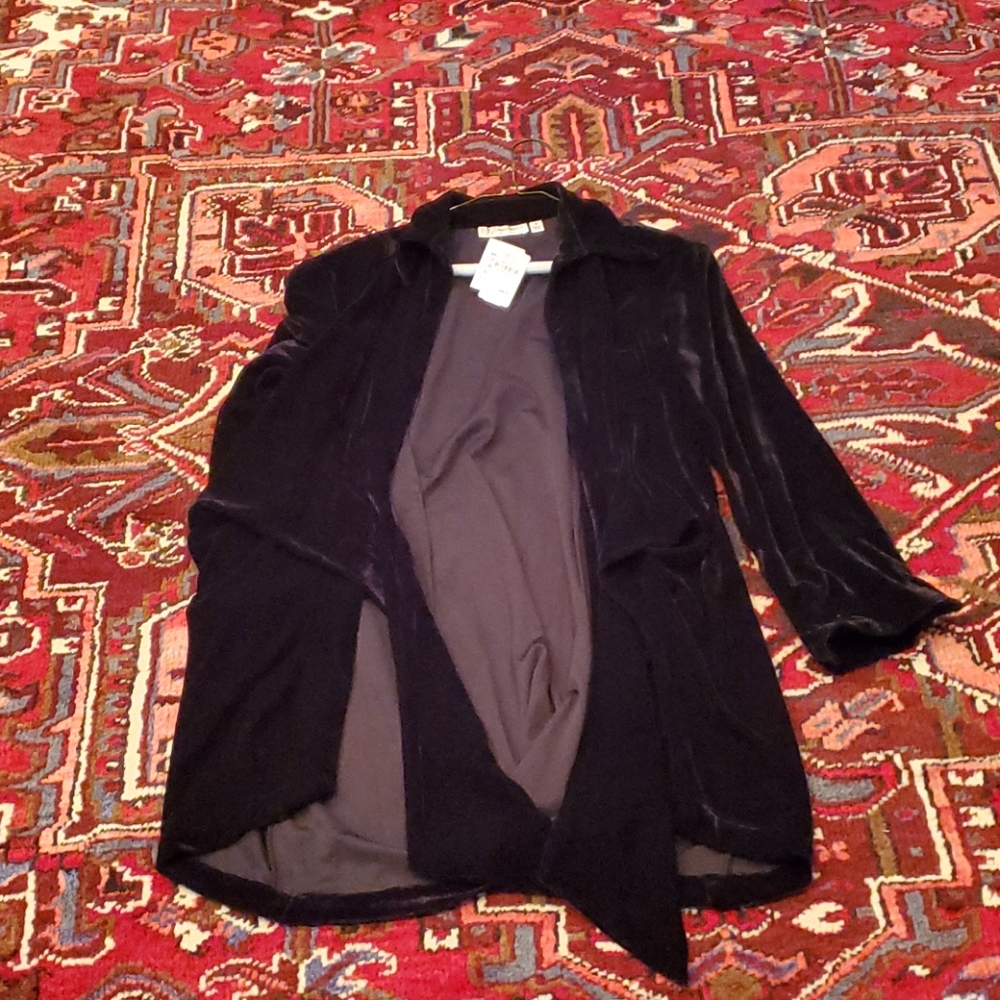 Velvet cardigan